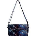 Fractal Cube 3d Art Nightmare Abstract Removable Strap Clutch Bag
