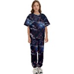 Fractal Cube 3d Art Nightmare Abstract Kids  T-Shirt and Pants Sports Set