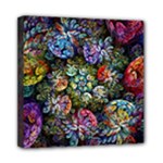 Floral Fractal 3d Art Pattern Mini Canvas 8  x 8  (Stretched)