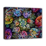 Floral Fractal 3d Art Pattern Deluxe Canvas 20  x 16  (Stretched)