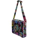 Floral Fractal 3d Art Pattern Cross Body Office Bag
