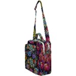 Floral Fractal 3d Art Pattern Crossbody Day Bag