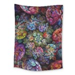 Floral Fractal 3d Art Pattern Medium Tapestry
