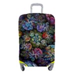 Floral Fractal 3d Art Pattern Luggage Cover (Small)