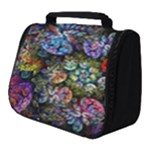 Floral Fractal 3d Art Pattern Full Print Travel Pouch (Small)
