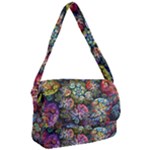 Floral Fractal 3d Art Pattern Courier Bag