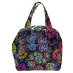 Floral Fractal 3d Art Pattern Boxy Hand Bag