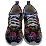 Floral Fractal 3d Art Pattern Mens Athletic Shoes