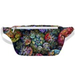 Floral Fractal 3d Art Pattern Waist Bag 