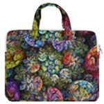 Floral Fractal 3d Art Pattern MacBook Pro 13  Double Pocket Laptop Bag