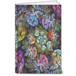Floral Fractal 3d Art Pattern 8  x 10  Hardcover Notebook