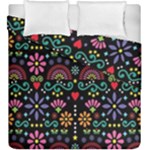 Mexican Folk Art Seamless Pattern Duvet Cover Double Side (King Size)