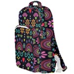 Mexican Folk Art Seamless Pattern Double Compartment Backpack