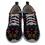 Mexican Folk Art Seamless Pattern Women Athletic Shoes