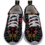 Mexican Folk Art Seamless Pattern Kids Athletic Shoes