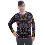 Mexican Folk Art Seamless Pattern Men s Pique Long Sleeve T-Shirt