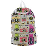 Retro Camera Pattern Graph Foldable Lightweight Backpack