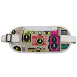 Retro Camera Pattern Graph Rounded Waist Pouch