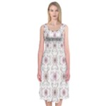 Pattern Texture Design Decorative Midi Sleeveless Dress