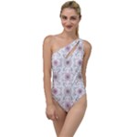 Pattern Texture Design Decorative To One Side Swimsuit
