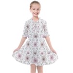 Pattern Texture Design Decorative Kids  All Frills Chiffon Dress