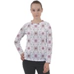 Pattern Texture Design Decorative Women s Long Sleeve Raglan T-Shirt
