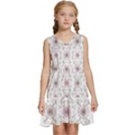 Pattern Texture Design Decorative Kids  Sleeveless Tiered Mini Dress