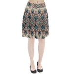 Floral Flora Flower Flowers Nature Pattern Pleated Skirt