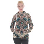Floral Flora Flower Flowers Nature Pattern Women s Hooded Pullover