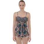 Floral Flora Flower Flowers Nature Pattern Babydoll Tankini Top