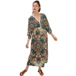 Floral Flora Flower Flowers Nature Pattern Grecian Style  Maxi Dress