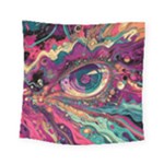 Human Eye Pattern Square Tapestry (Small)