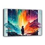 Starry Night Wanderlust: A Whimsical Adventure Canvas 18  x 12  (Stretched)