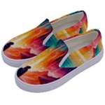Starry Night Wanderlust: A Whimsical Adventure Kids  Canvas Slip Ons