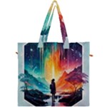Starry Night Wanderlust: A Whimsical Adventure Canvas Travel Bag