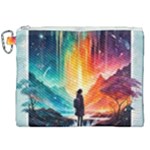 Starry Night Wanderlust: A Whimsical Adventure Canvas Cosmetic Bag (XXL)