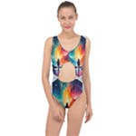 Starry Night Wanderlust: A Whimsical Adventure Center Cut Out Swimsuit