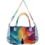 Starry Night Wanderlust: A Whimsical Adventure Removable Strap Handbag