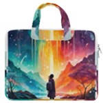 Starry Night Wanderlust: A Whimsical Adventure MacBook Pro 13  Double Pocket Laptop Bag