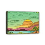 Painting Colors Box Green Mini Canvas 6  x 4  (Stretched)
