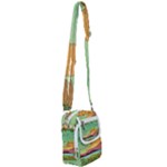Painting Colors Box Green Shoulder Strap Belt Bag