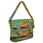 Painting Colors Box Green Buckle Messenger Bag