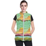 Painting Colors Box Green Women s Puffer Vest