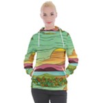 Painting Colors Box Green Women s Hooded Pullover