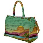 Painting Colors Box Green Duffel Travel Bag
