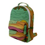Painting Colors Box Green Flap Pocket Backpack (Large)
