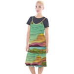 Painting Colors Box Green Camis Fishtail Dress