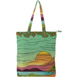 Painting Colors Box Green Double Zip Up Tote Bag