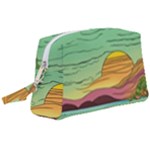 Painting Colors Box Green Wristlet Pouch Bag (Large)