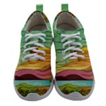 Painting Colors Box Green Women Athletic Shoes